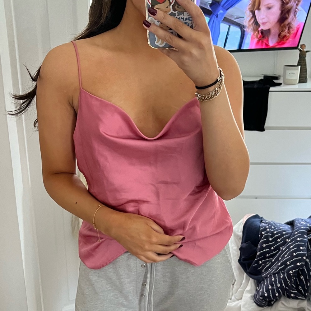 Zara silk top